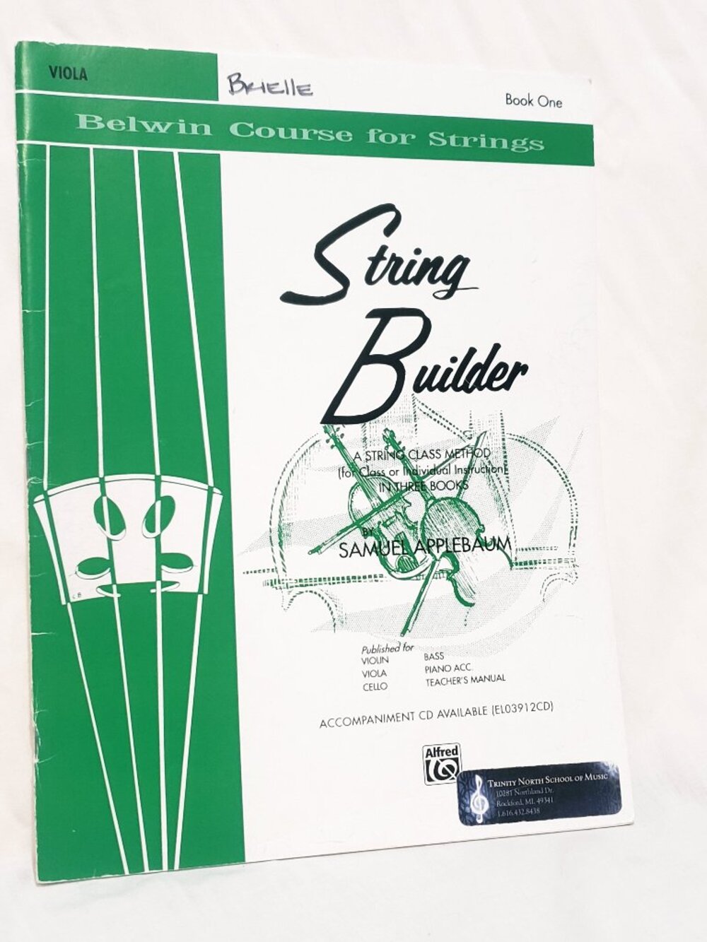 String Builder Class Method Viola Alfred Sheet Music Book One Samuel Applebaum
